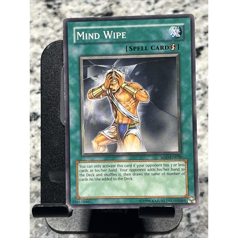 Mind Wipe SOD-EN039‎ Yu-Gi-Oh! Common – Lightly Played